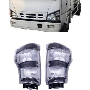 Right Park Signal Light Corner Light Lamp Compatible with ISUZU NPR NPR-HD NQR NRR 2006-2007 Compatible with Chevy GMC W3500 W4500 2006-2007 Truck With Bulbs Replace 8980108940 8980108930 in Saudi Arabia