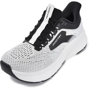 أحذية JACKSHIBO الرجالية ذات المقدمة العريضة تدعم قوس القدم خفيفة الوزن وخفيفة الوزن لالتهاب اللفافة الأخمصية العظمية مع وسادة سميكة ونعل صفر عرض أحذية للتدريب الرياضي والجري in Kuwait