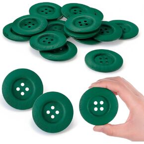 MTLEE 30 Pieces Large Size Wood Buttons 2.36 Inch Round Sewing Button 4 Holes Large Buttons for Crafts Sewing Wooden for DIY Clothing Bag Decoration Supplies(Brown) in Kuwait