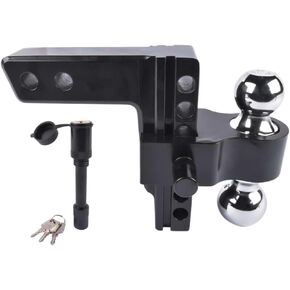 Adjustable Trailer Hitch Fits 2 Inch Receiver 6 Inch Drop Rise Aluminum Drop Hitch 12500 LBS for Heavy Trucks Or RVs in Kuwait