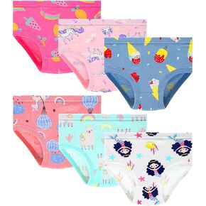 HYCLES Little Girls Underwear, Toddler Girls Soft Cotton Undies Kids Panties (6-pack) in Kuwait