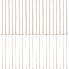 40 PCS Round Oil Lamp Wicks, 1/8" & 1/4" Cotton Braided Lamp Wick Replacement 20cm Long Candle Wicks for Oil Lamps Kerosene Lamps, Tiki Torches, Candle Making and Aromatherapy in Kuwait