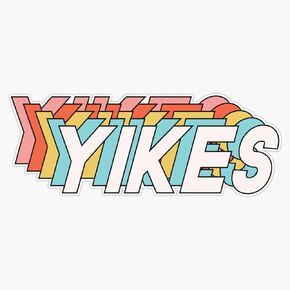 Yikes ملصق فينيل مقاوم للماء ملصقات للسيارة متعددة الأشكال نافذة الكمبيوتر المحمول ملصق مائي 5" in Kuwait