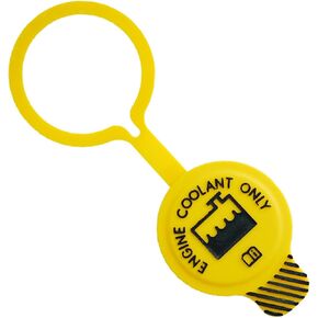 Engine Coolant Reservoir Cap, Car Radiator Cap Car Replacement Accessories, Coolant Overflow Bottle Cap, Compatible with Jeep Wrangler Cherokee Dodge Coolant Tank Cap Clip, Yellow, 1PCS in Kuwait