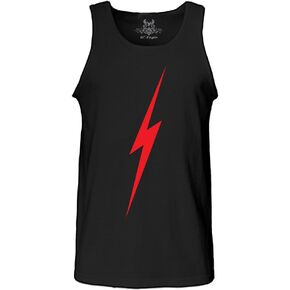 Gs-eagle Men's M0043TT Printed Flash Lightning Bolt Graphic Design Cotton Tank Top in Saudi Arabia