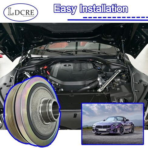 Engine Crankshaft Pulley Vibration Damper – Replaces 11238638446 – Fit for BMW 1/2/3/4/5/6/7 Series 2015-2022, X3/X4, Z4 – 120i 125i 218i 220i 230i 318i 320i 320e 330i 330e 420i 430i 520i 520e 530i in Saudi Arabia