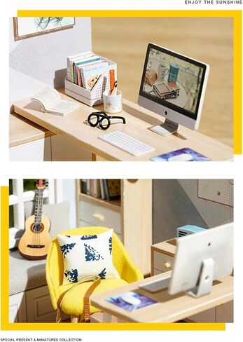 DIY Collectible Building Accessories - Sunshine House Set | Model House with Furniture, Ideal for Birthday and Party in Saudi Arabia