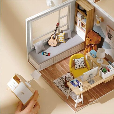DIY Collectible Building Accessories - Sunshine House Set | Model House with Furniture, Ideal for Birthday and Party in Saudi Arabia