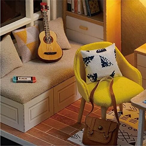 DIY Collectible Building Accessories - Sunshine House Set | Model House with Furniture, Ideal for Birthday and Party in Saudi Arabia