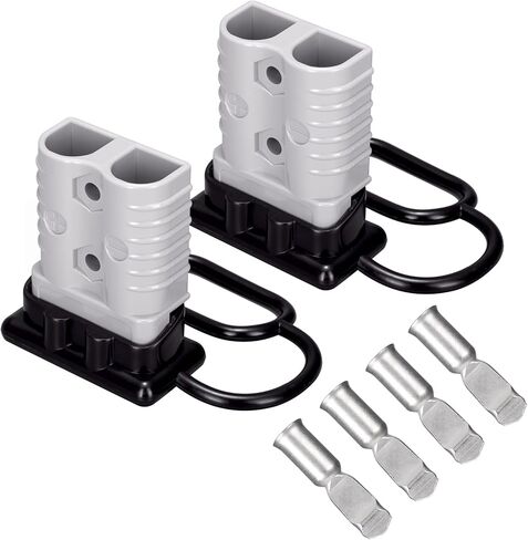 Spurtar 175A 1/0 AWG Battery Quick Connect Disconnect Fits 1/0 AWG Cable Wire Harness Plug for Winches, Trailer or Other Electrical Devices, Gray, 2 Pack in Saudi Arabia