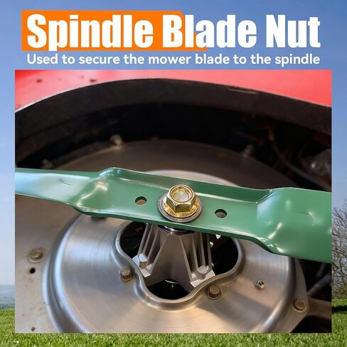 3 Pack Spindle Blade Hex Nut, Replaces 912-0417 912-0417A 712-0417A 712-0417, for Cub Cadet Zero Turn Mower RZT 50 - RZT 54 - RZT42 in Saudi Arabia