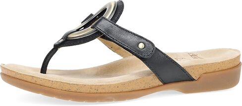 Dansko Rosalia Women's Thong Sandal - Premium Leather, Cushioned Footbed, Lightweight Cork Midsole, Adjustable Hook-and-Loop Straps, Summer Footwear in Saudi Arabia