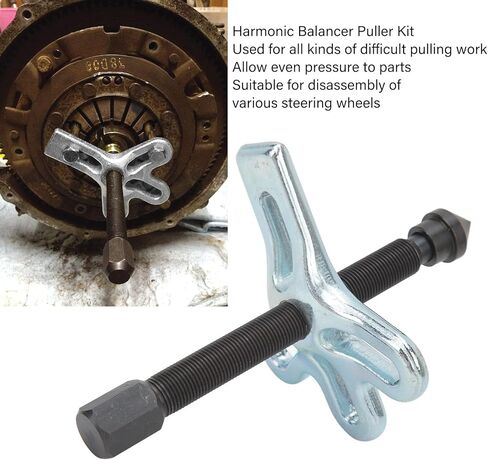 Universal Harmonic Balancer Puller Kit - 14PCS, Carbon Steel, for Steering Wheel and Gear Removal in Saudi Arabia