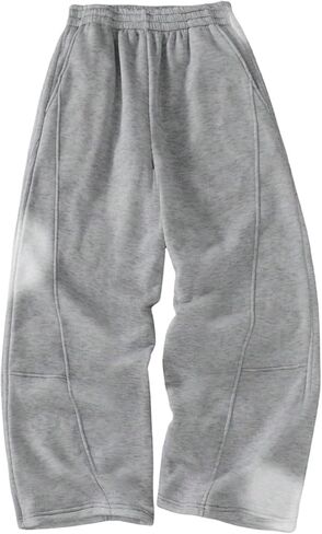 Boy's Thermal Sweatpants Elastic Waisted Wide Leg Trousers Casual Athletic Pants in Saudi Arabia