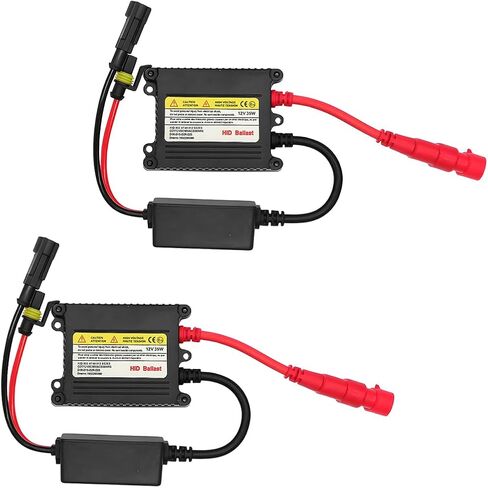 2PCS DC 12V 55W Car Xenon HID Ballast, Ultra Slim Vehicle Xenon Lamp Ballast Control Unit Replacement, Auto Headlight Stabilizer Control Module Accessories, Suitable for H1 H3 H3C in Saudi Arabia