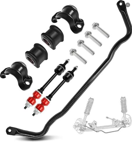 YVZ 55398938ac Front Suspension Stabilizer Bar and Front Sway Bar Link Kit with Bushing Kit Fit For 2009-2010 Dodge Ram 1500,2011-2018 Ram 1500,2019-2022 Ram 1500 Classic 4WD # 55398938AB in Kuwait