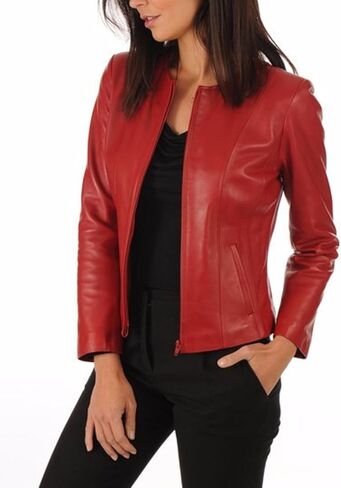 EXCENT OUTERWEAR Womens leather jackets Motorcycle Bomber Biker Real leather jacket women in Saudi Arabia