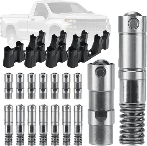 16Pcs Active Fuel Management Valve Hydraulic Roller Lifters and Guide Trays Compatible with Chevy GMC Cadillac Buick Pontiac 4.3L 5.3L 6.0L 6.2L OE#12569256 12645725 12680871 in Kuwait