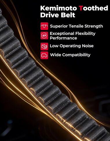 KEMIMOTO 203589 3 قطع Go Kart KT196 أحزمة CVT متوافقة مع Coleman CK196-T، محول عزم الدوران Go Cart يناسب Manco 5959، Comet 203589 TAV2 Cart حزام غير متماثل Kartco 7628 in Kuwait