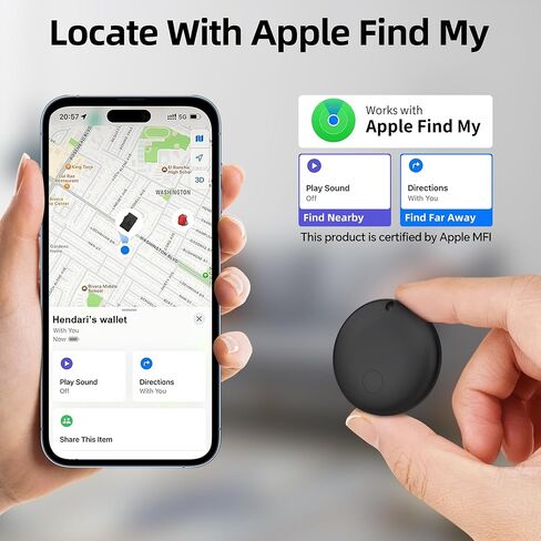 محفظة umoven AirTag للرجال - مع حافظة من الألومنيوم المنبثقة ومشبك نقود وفتحات جلدية رفيعة وحامل بطاقة الائتمان RFID ومحفظة ثنائية الطي مع صندوق هدايا (ألياف الكربون) in Kuwait