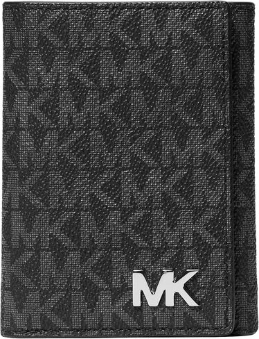 Michael Kors Men's Trifold W/Id Wallet/Solid MK Signature Small in Saudi Arabia