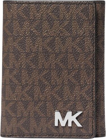 Michael Kors Men's Trifold W/Id Wallet/Solid MK Signature Small in Saudi Arabia