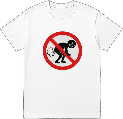 No Farting Funny Graphic T-Shirt – Unisex Gag Joke Tee for Men & Women – Black Sizes S M L XL XXL – Humor Novelty Shirt in Saudi Arabia