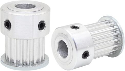 3.0M19T Pulley Wheel Pitch Circular Tooth K Shape Aluminum Bore 4/5/6/6.35/7/8mm 1Pcs(Bore 7 mm) in Saudi Arabia