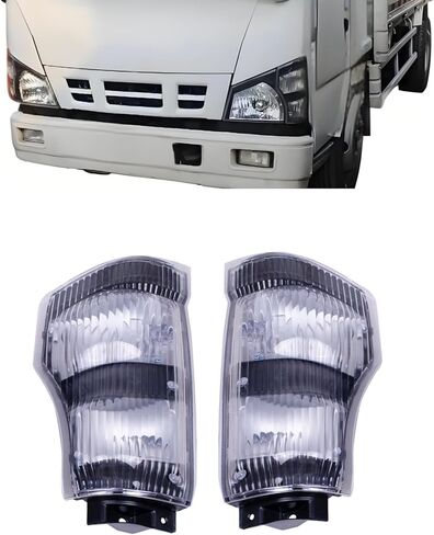 مصباح ضوء ركن إشارة بارك الأيمن متوافق مع ISUZU NPR NPR-HD NQR NRR 2006-2007 متوافق مع شاحنة Chevy GMC W3500 W4500 2006-2007 مع استبدال المصابيح 8980108940 8980108930 in Saudi Arabia