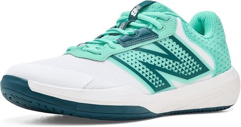 حذاء تنس نسائي من New Balance 696v6، Nb 102 أبيض/نهاية عميقة، 10 XW in Saudi Arabia