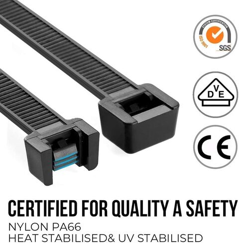 ربطات عنق بسحاب شديدة التحمل، على الطريق 60 قطعة متعددة الأغراض من النايلون للأشعة فوق البنفسجية، عرض 30.48 سم، 0.51 بوصة مع قوة شد 250 رطل للمنزل الداخلي والخارجي in Kuwait