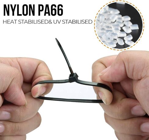 ربطات عنق بسحاب شديدة التحمل، على الطريق 60 قطعة متعددة الأغراض من النايلون للأشعة فوق البنفسجية، عرض 30.48 سم، 0.51 بوصة مع قوة شد 250 رطل للمنزل الداخلي والخارجي in Kuwait