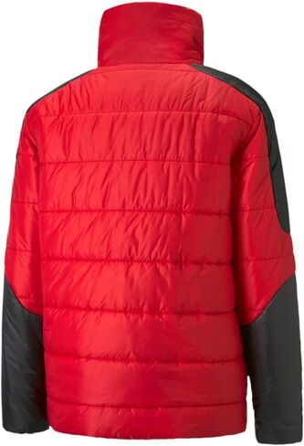 Puma Mens Scuderia Ferrari Race بيان مبطن نصف سحاب معاطف سترات ملابس خارجية كاجوال هوك وحلقة إغلاق - أسود - مقاس L in Saudi Arabia