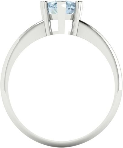 1.5 ct Pear Cut Natural Swiss Blue Topaz 14k Yellow Gold Solitaire Wedding Engagement Bridal Promise Ring in Saudi Arabia