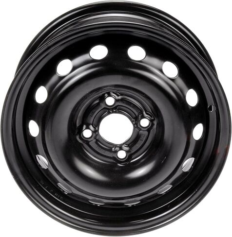 عجلة فولاذية سوداء مقاس 14 × 5.5 بوصة مُجددة من OEM لسيارة شيفروليه أفيو 2005-2011 و2009-2010 بونتياك G3 | 6586 in Kuwait