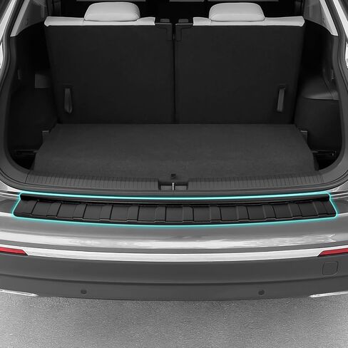 واقي المصد الخلفي لسيارة Volkswagen VW 2018-2024 Tiguan ملحقات السيارة المواد البلاستيكية ABS ماتي الأسود مقاومة حراس دخول باب الجذع in Kuwait