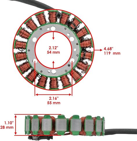 Replacement For Stator For HONDA 31120-MZ8-H01 Stator Generator Alternator Magneto Mod-C26C-60453 in Saudi Arabia