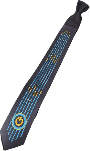 LED Tie, Voice Controlled Luminous Tie with Flexible LED Cold Light Technology, for Concert Bar Dancing Birthday Party Cosplay in Saudi Arabia