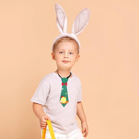 BESPORTBLE Adjustable Easter Necktie and Adults Cartoon Chick Festival Neck Tie Party Costume Accessory with Green Hen Nest Design in Saudi Arabia