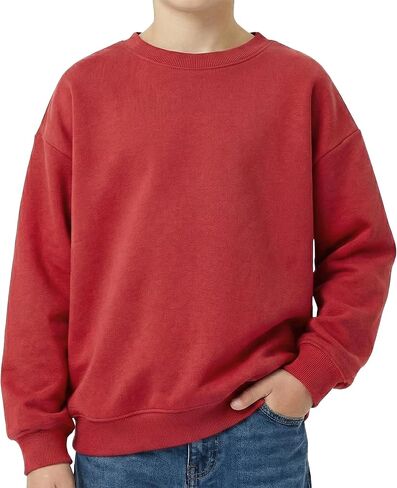 OHOO Youth Sweatshirt Soft Cotton Lightwieght Kids Crewneck Pullover for Boys Girls in Saudi Arabia
