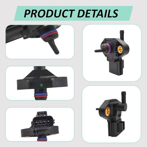 مستشعر ضغط حقن الوقود FPS5 - متوافق مع موديلات 2004-2012 Ford/Lincoln/Mercury - يستبدل 3F2Z-9G756-AC، 0261230093، CM5229 in Kuwait