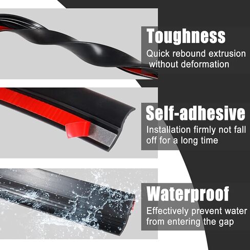 Car Rubber Sealing Strip Trunk Lid Gap Seal Strip Hatchback Upper Edge Trim Accessories in Saudi Arabia