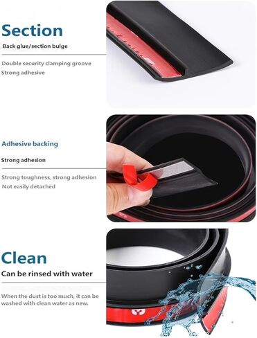 Car Trunk Lid Gap Seal Strip Accessori Rubber Hood Gap Filler Engine Cover Seal Strip in Saudi Arabia