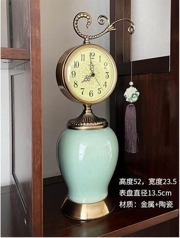 Chinese Clock, Seat, European Ornament, Retro Living Room, Silent Home Use in Saudi Arabia
