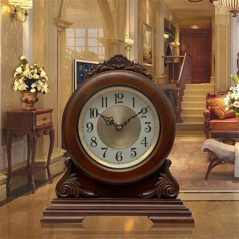 European Clock, Antique Wooden Living Room in Saudi Arabia