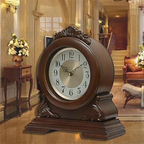 European Clock, Antique Wooden Living Room in Saudi Arabia
