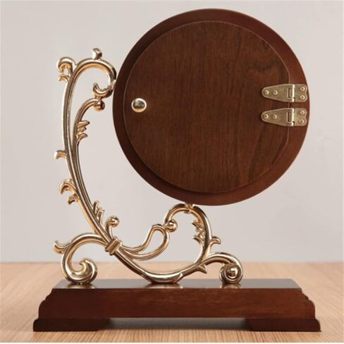 European Vintage Solid Wood Clock Living Room Household Large Silent Pendant in Saudi Arabia