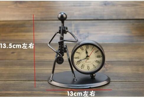 Iron Stainless Steel Small Seat Clock Art Retro Personality in Saudi Arabia
