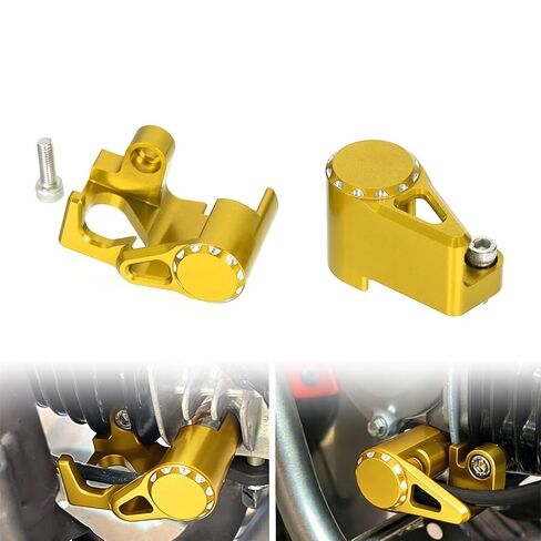 Monkey125 Temperature Sensor O2 Oxygen Sensor Cover Compatible with Monkey 125 (JB03) CT125 Trail 125 (JA65) GROM/ MSX125 (JC92) DAX 125 (JB04) All Year 3D CNC Motorcycle Sensor Guard (Gold) in Saudi Arabia