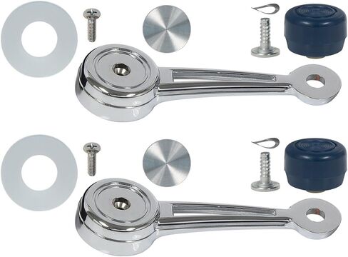 New 1968-72 Galaxie, Torino, Maverick, Bronco, Comet Blue Knob Window Crank Handles Pair (EBC8AZ-23342KTBL) in Saudi Arabia